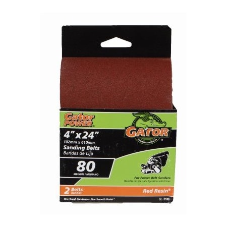 Gator Finishing 2PK 4x24 80G Sand Belt 3186